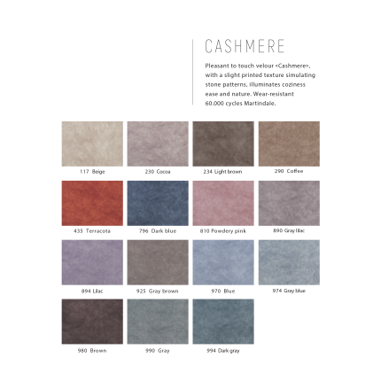 Cashmere Samples